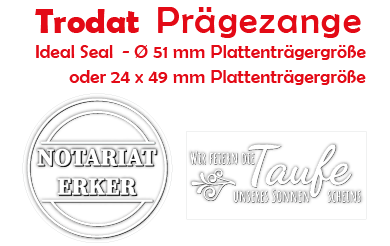 Prägezange rund oder eckig
