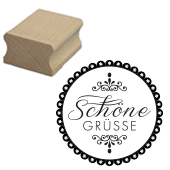 Motivstempel &quot;Sch&#246;ne Gr&#252;&#223;e&quot;