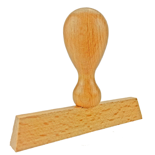 Holzstempel 90x10 mm&lt;br/&gt;inkl. individueller Stempelplatte