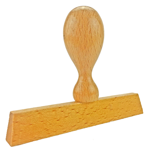 Holzstempel 100x10 mm&lt;br/&gt;inkl. individueller Stempelplatte