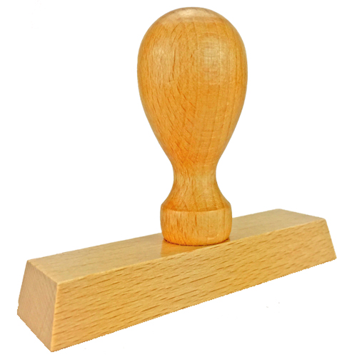 Holzstempel 100x25 mm&lt;br/&gt;inkl. individueller Stempelplatte