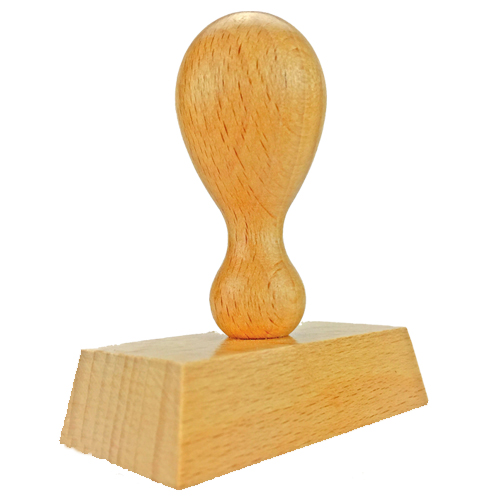 Holzstempel 60x30 mm&lt;br/&gt;inkl. individueller Stempelplatte
