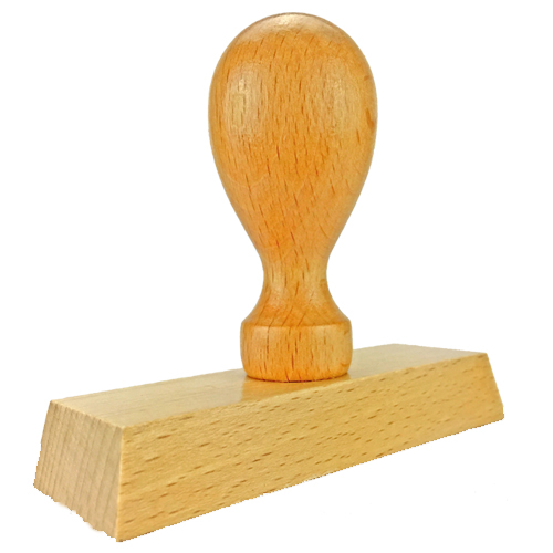 Holzstempel 90x30 mm&lt;br/&gt;inkl. individueller Stempelplatte