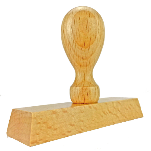 Holzstempel 100x30 mm&lt;br/&gt;inkl. individueller Stempelplatte