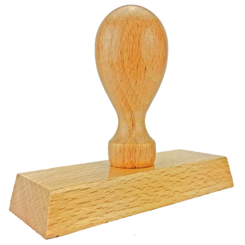 Holzstempel 95x35 mm&lt;br/&gt;inkl. individueller Stempelplatte