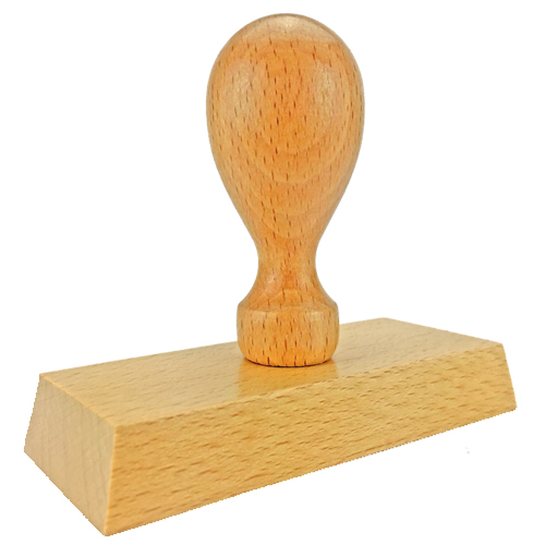 Holzstempel 95x40 mm&lt;br/&gt;inkl. individueller Stempelplatte