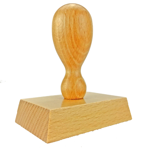 Holzstempel 65x45 mm inkl. Stempelplatte