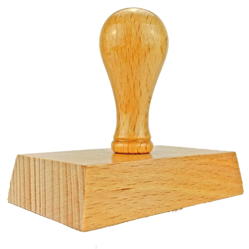 Holzstempel 70x45 mm&lt;br/&gt;inkl. individueller Stempelplatte