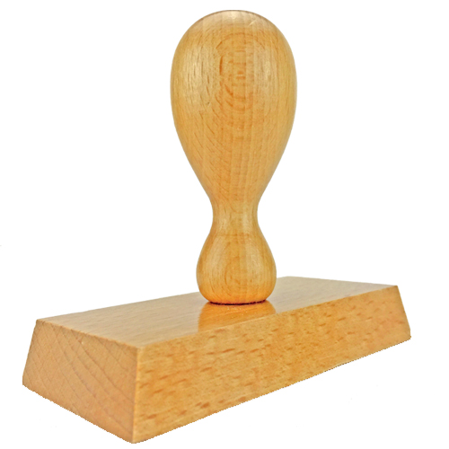 Holzstempel 95x45 mm&lt;br/&gt;inkl. individueller Stempelplatte