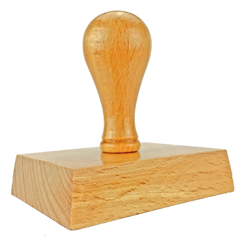 Holzstempel 65x50 mm&lt;br/&gt;inkl. individueller Stempelplatte