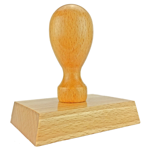 Holzstempel 75x50 mm&lt;br/&gt;inkl. individueller Stempelplatte