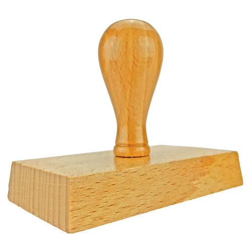 Holzstempel 85x50 mm&lt;br/&gt;inkl. individueller Stempelplatte