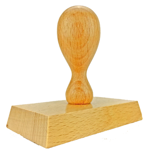 Holzstempel 90x50 mm&lt;br/&gt;inkl. individueller Stempelplatte