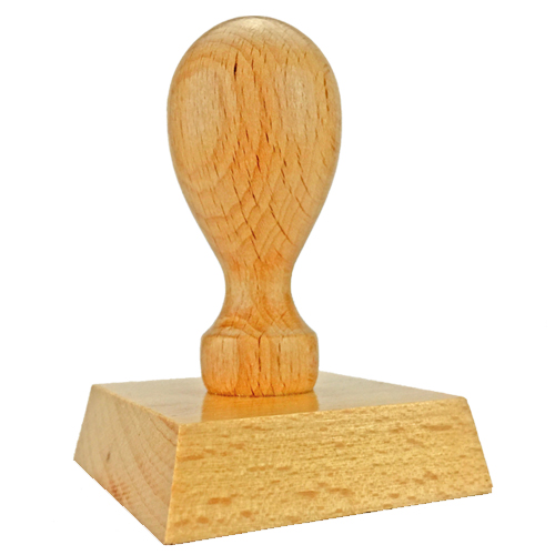 Holzstempel 55x55 mm&lt;br/&gt;inkl. individueller Stempelplatte