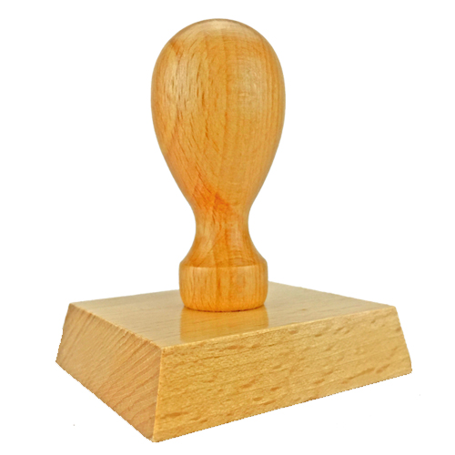 Holzstempel 65x55 mm&lt;br/&gt;inkl. individueller Stempelplatte