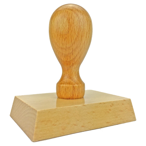 Holzstempel 75x55 mm&lt;br/&gt;inkl. individueller Stempelplatte