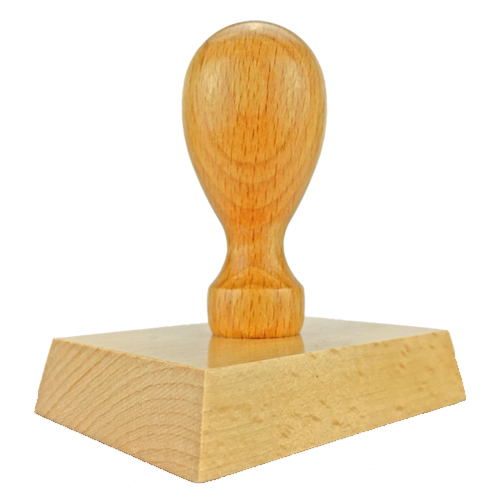 Holzstempel 80x55 mm&lt;br/&gt;inkl. individueller Stempelplatte