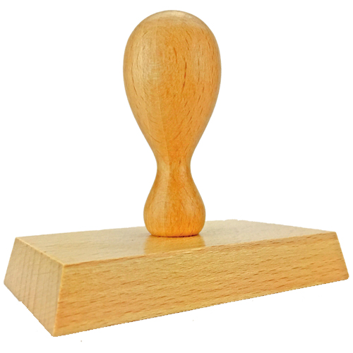 Holzstempel 95x55 mm&lt;br/&gt;inkl. individueller Stempelplatte
