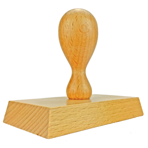 Holzstempel 100x55 mm&lt;br/&gt;inkl. individueller Stempelplatte