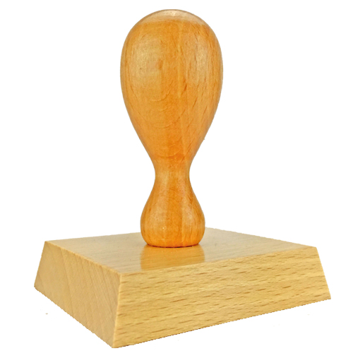 Holzstempel 70x60 mm&lt;br/&gt;inkl. individueller Stempelplatte