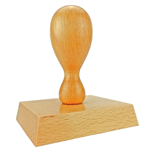 Holzstempel 75x60 mm&lt;br/&gt;inkl. individueller Stempelplatte