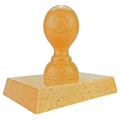 Holzstempel 90x60 mm&lt;br/&gt;inkl. individueller Stempelplatte