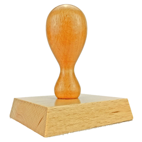 Holzstempel 70x65 mm&lt;br/&gt;inkl. individueller Stempelplatte