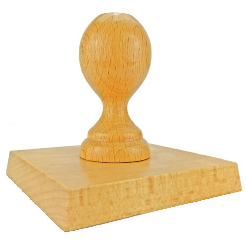Holzstempel 100x95 mm&lt;br/&gt;inkl. individueller Stempelplatte