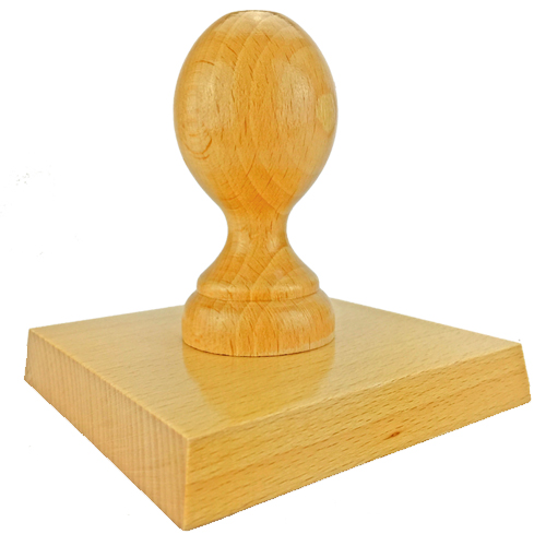 Holzstempel 100x100 mm&lt;br/&gt;inkl. individueller Stempelplatte
