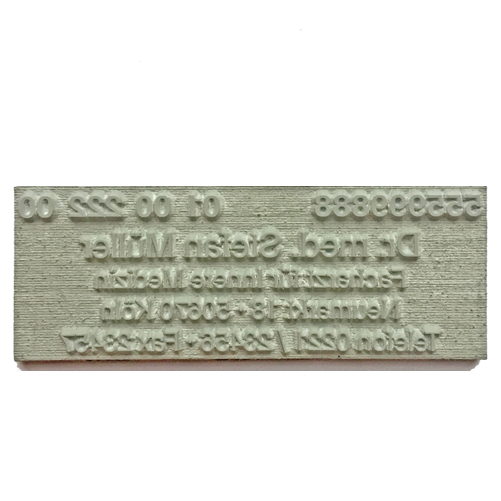 Stempelplatte f&#252;r vorhandenen Holzstempel 25 x 15 mm