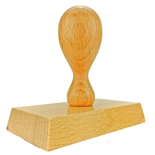 Holzstempel 90x50 mm&lt;br/&gt;inkl. individueller Stempelplatte