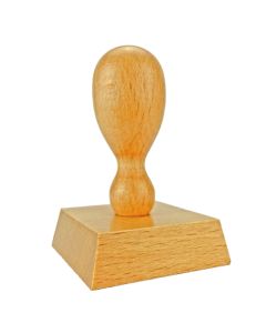 Holzstempel 50x50 mm inkl. individueller Stempelplatte