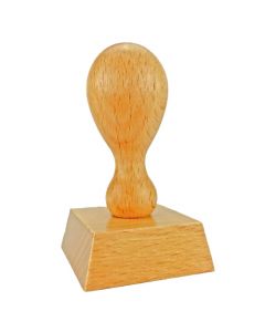 Holzstempel 40x40 mm inkl. individueller Stempelplatte