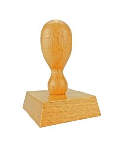 Holzstempel 50x50 mm inkl. individueller Stempelplatte