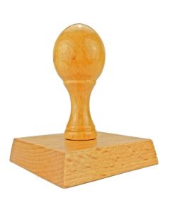 Holzstempel 60x60 mm inkl. individueller Stempelplatte