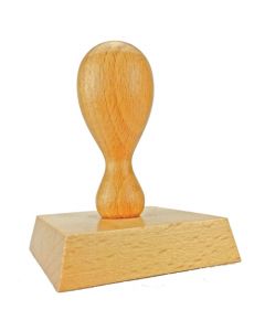 Holzstempel 65x65 mm inkl. individueller Stempelplatte