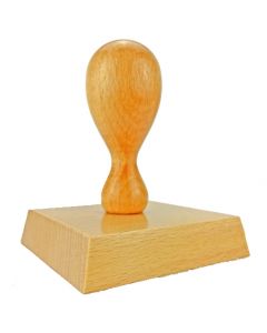 Holzstempel 70x70 mm inkl. individueller Stempelplatte