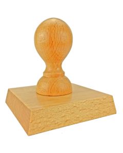Holzstempel 75x75 mm inkl. individueller Stempelplatte