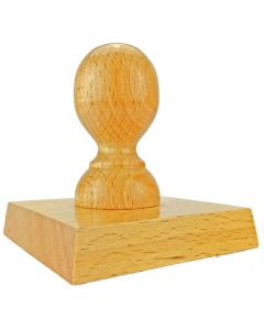 Holzstempel 80x80 mm inkl. individueller Stempelplatte