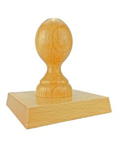 Holzstempel 90x90 mm<br/>inkl. individueller Stempelplatte