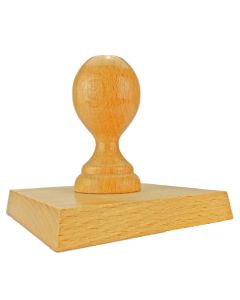 Holzstempel 95x95 mm inkl. individueller Stempelplatte